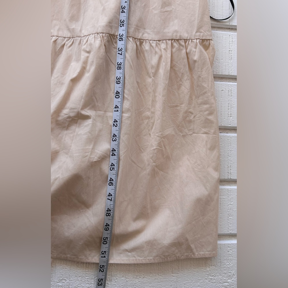 Forever 21 Women’s Halter Neck Tiered Skirt Maxi Dress Side Cutout Oatmeal Med - Picture 10 of 10
